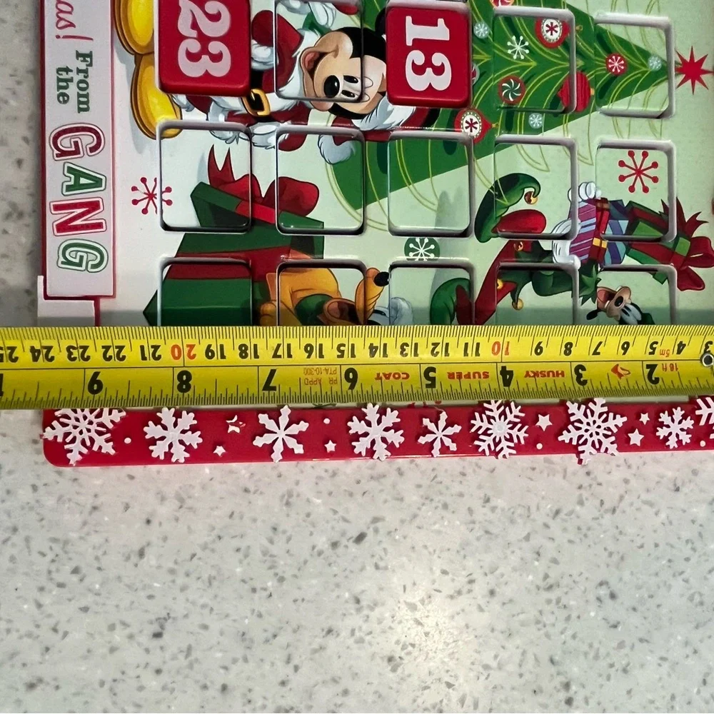 ADLER‎ DISNEY  MICKEY & FRIENDS ADVENT CHRISTMAS CALENDAR TABLE TOP  DECORATION